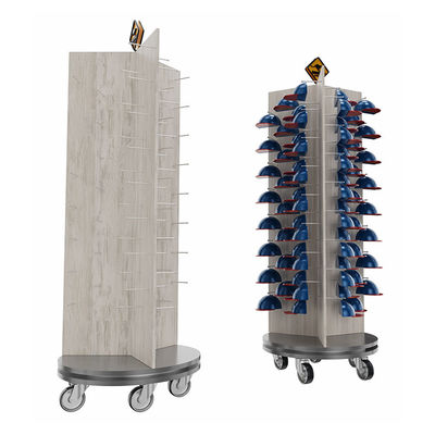jakość  Three Sided Rotating Display Stand Cap Display Stand With Customized Logo fabryka
