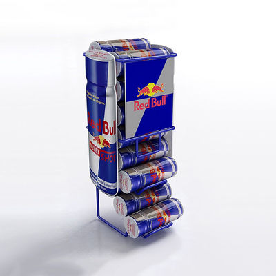 Gorący sprzedawanie Supermarket Energy Drink może wyświetlać stojak na wieszaki z drutu z niestandardowym logo