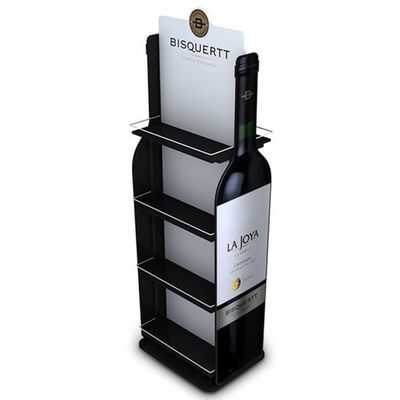 Dostosowany wolnostojący stojak na wino Stojak na wino Przechowywanie drewna Drewniana półka ekspozycyjna na bar